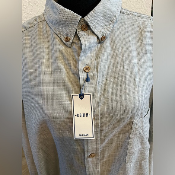 ROWM Long sleeves Dress Shirt 2XB NWT - Picture 2 of 4